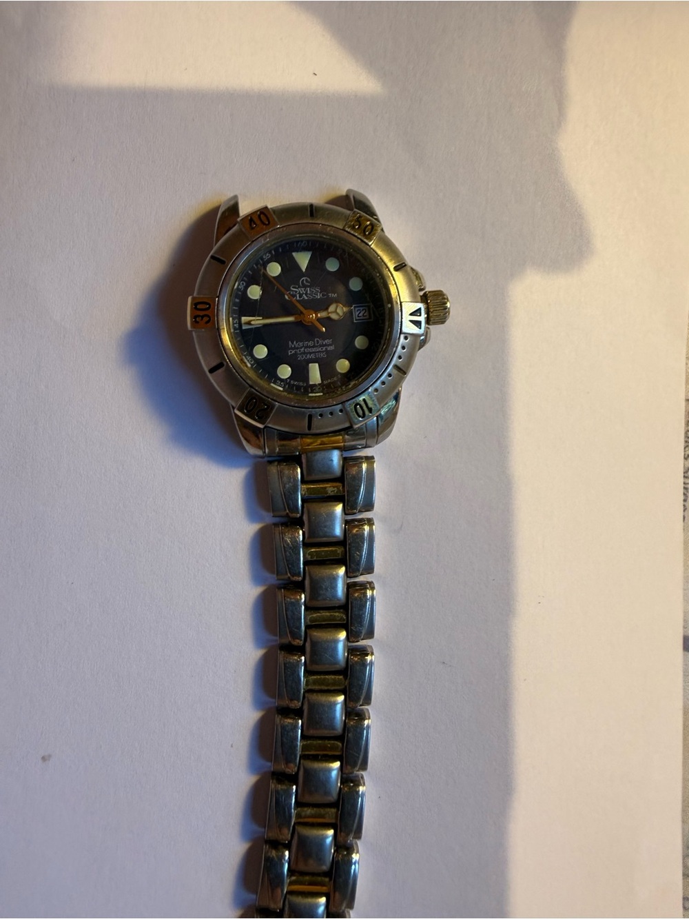 Vintage Galaxy By Harvic Stainless Steel woman’s Watch needs pin and battery